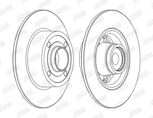 Ilustracja 562376J JURID tarcza hamulcowa