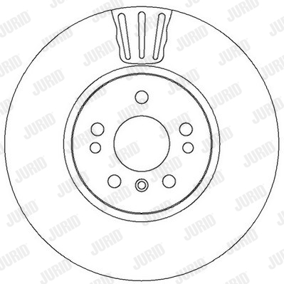 Ilustracja 562403JC JURID tarcza hamulcowa