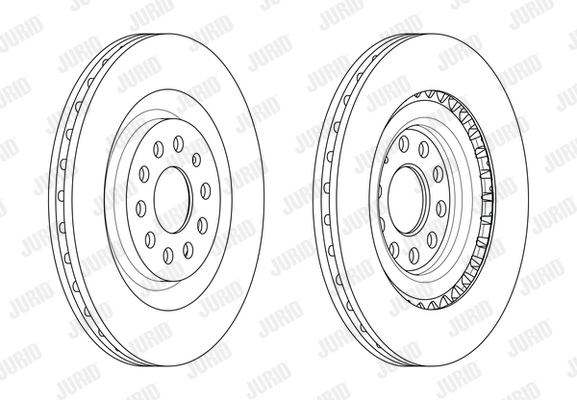 Ilustracja 562597JC JURID tarcza hamulcowa