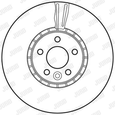 Ilustracja 562672JC JURID tarcza hamulcowa