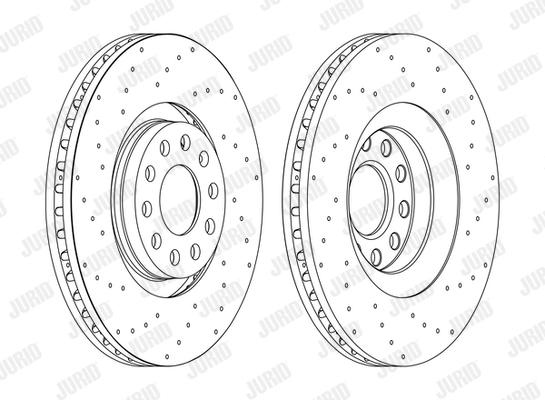 Ilustracja 562750JC JURID tarcza hamulcowa