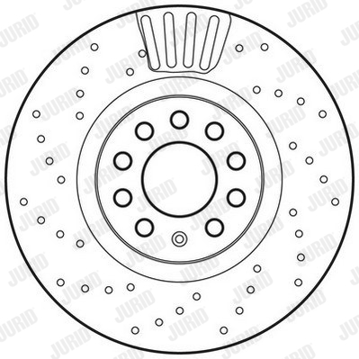 Ilustracja 562750JC JURID tarcza hamulcowa