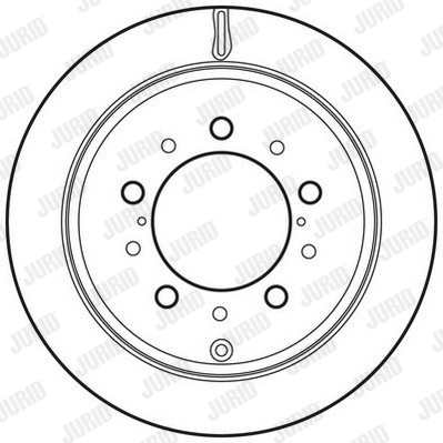 Ilustracja 562761JC JURID tarcza hamulcowa