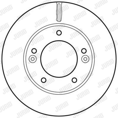 Ilustracja 562772JC JURID tarcza hamulcowa
