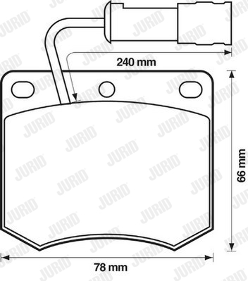 Ilustracja 571298J JURID klocki hamulcowe