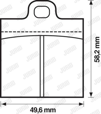 Ilustracja 571800J JURID klocki hamulcowe