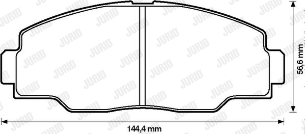 Ilustracja 572366J JURID klocki hamulcowe