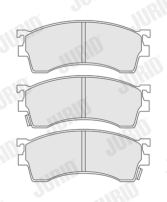 Ilustracja 572434J JURID klocki hamulcowe