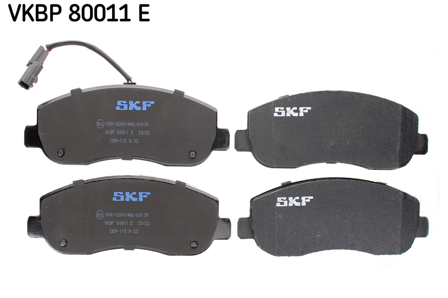 Ilustracja VKBP 80011 E SKF klocki hamulcowe