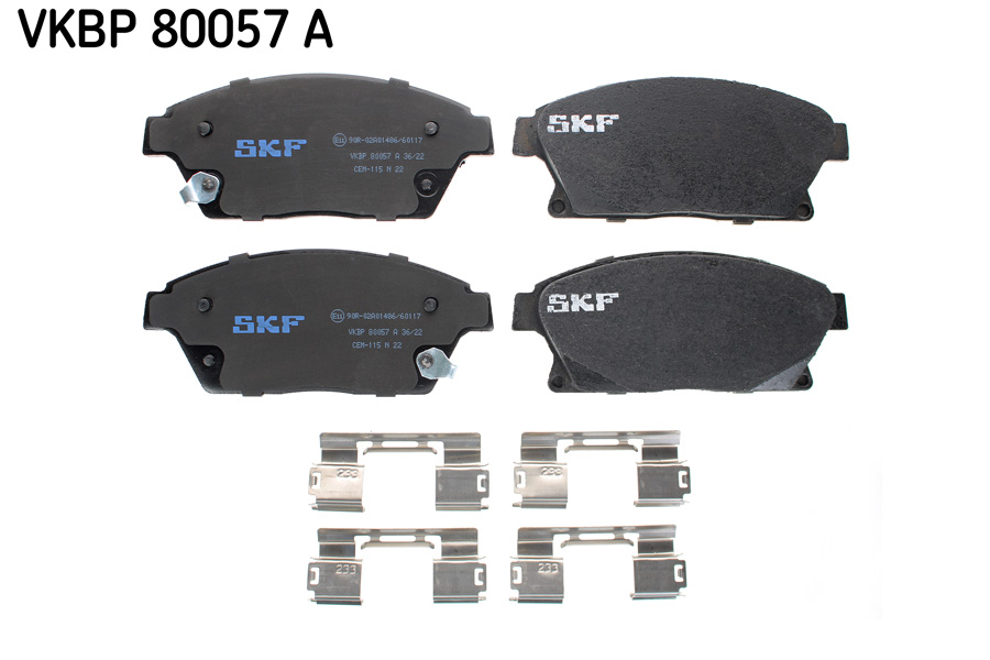 Ilustracja VKBP 80057 A SKF klocki hamulcowe
