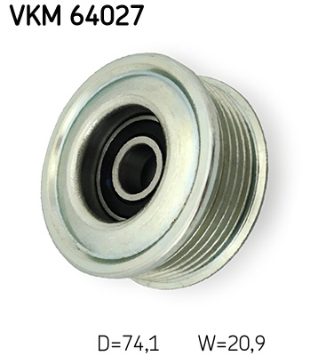 Ilustracja VKM 64027 SKF rolka kierunkowa / prowadząca, pasek klinowy zębaty