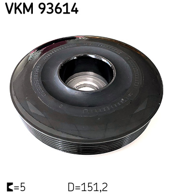 Ilustracja VKM 93614 SKF koło pasowe, wał korbowy
