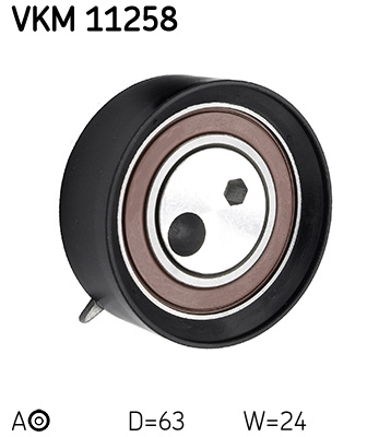 Ilustracja VKM 11258 SKF rolka napinacza, pasek rozrządu