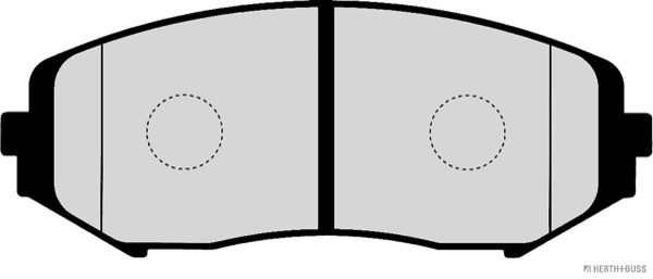 Ilustracja J3608028 HERTH+BUSS JAKOPARTS klocki hamulcowe