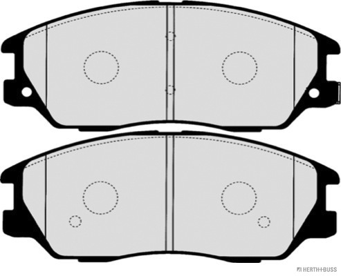 Ilustracja J3600328 HERTH+BUSS JAKOPARTS klocki hamulcowe