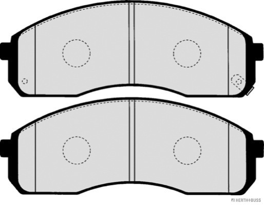 Ilustracja J3600321 HERTH+BUSS JAKOPARTS klocki hamulcowe