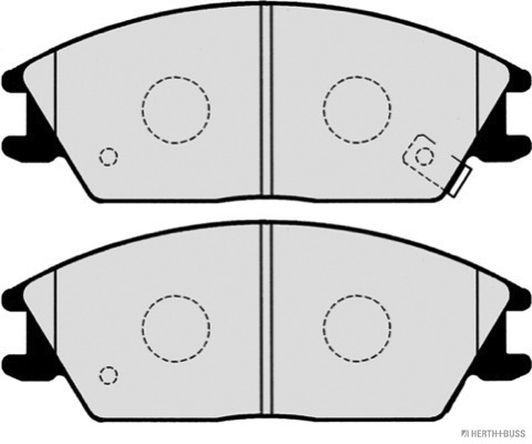Ilustracja J3600515 HERTH+BUSS JAKOPARTS klocki hamulcowe