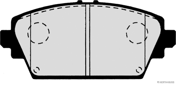 Ilustracja J3601072 HERTH+BUSS JAKOPARTS klocki hamulcowe
