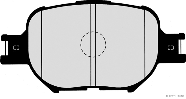 Ilustracja J3602091 HERTH+BUSS JAKOPARTS klocki hamulcowe