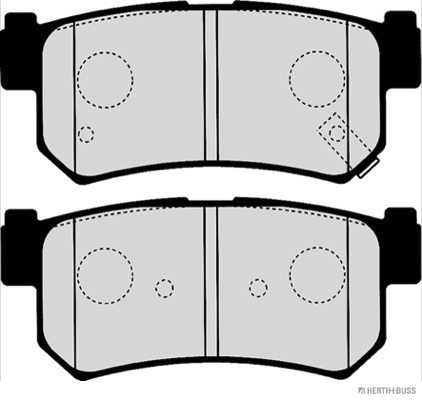 Ilustracja J3610404 HERTH+BUSS JAKOPARTS klocki hamulcowe