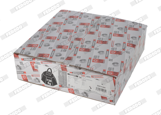 Ilustracja DDF3120C FERODO tarcza hamulcowa