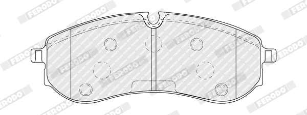 Ilustracja FVR5460 FERODO klocki hamulcowe