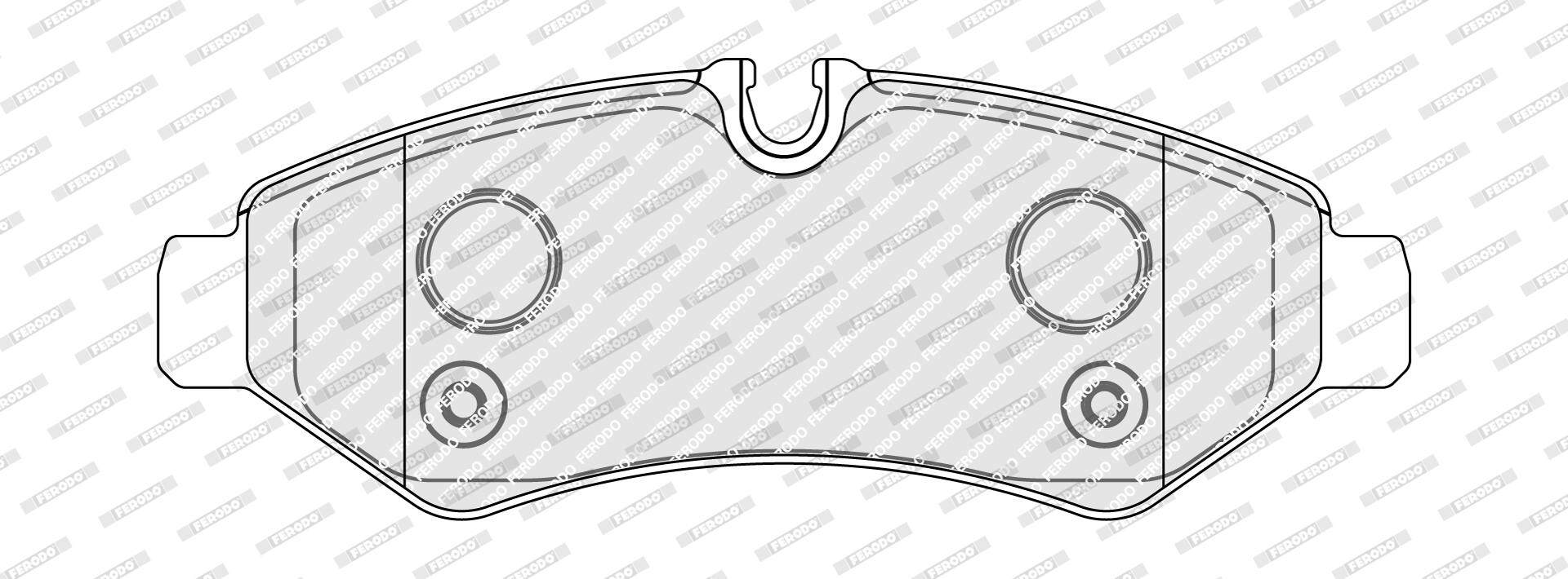 Ilustracja FVR5596 FERODO klocki hamulcowe