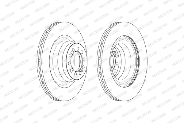 Ilustracja FCR371A FERODO tarcza hamulcowa