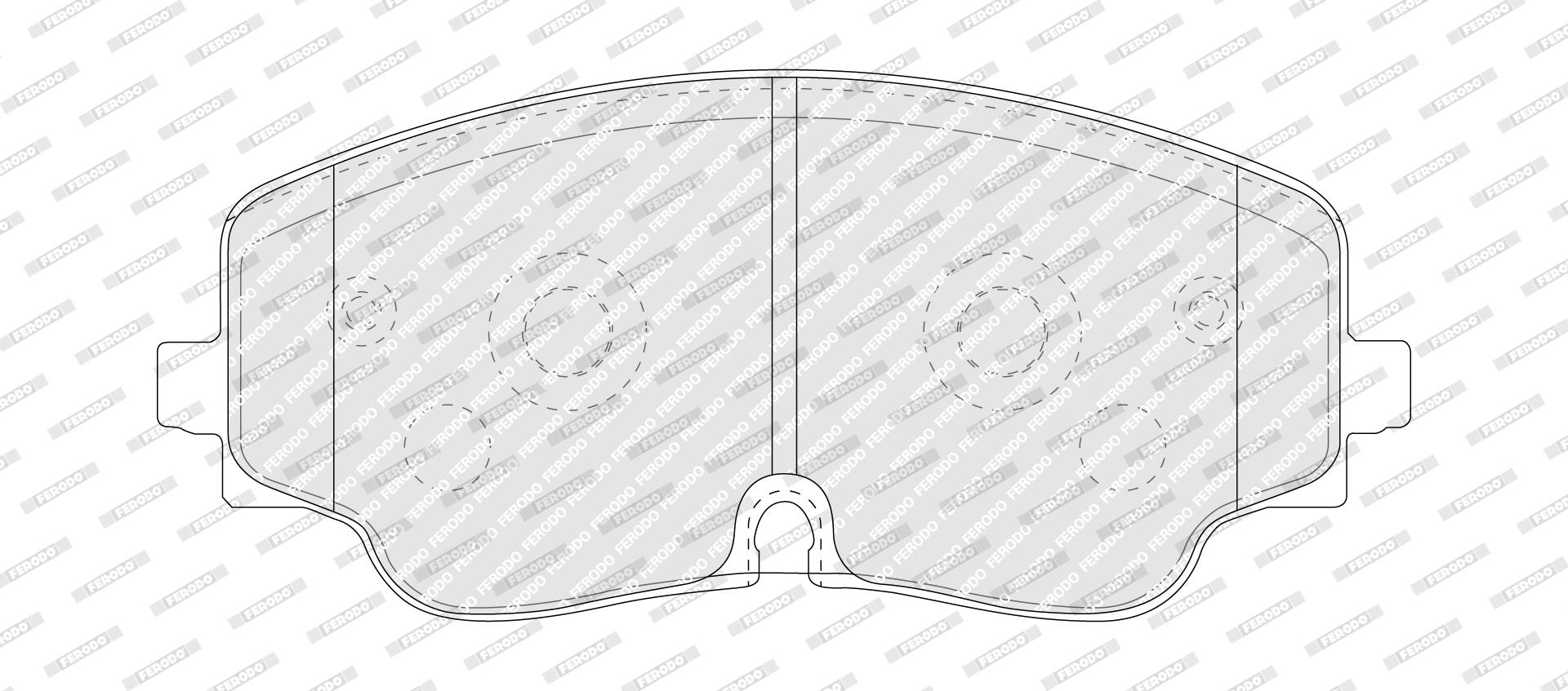 Ilustracja FDB5458 FERODO klocki hamulcowe
