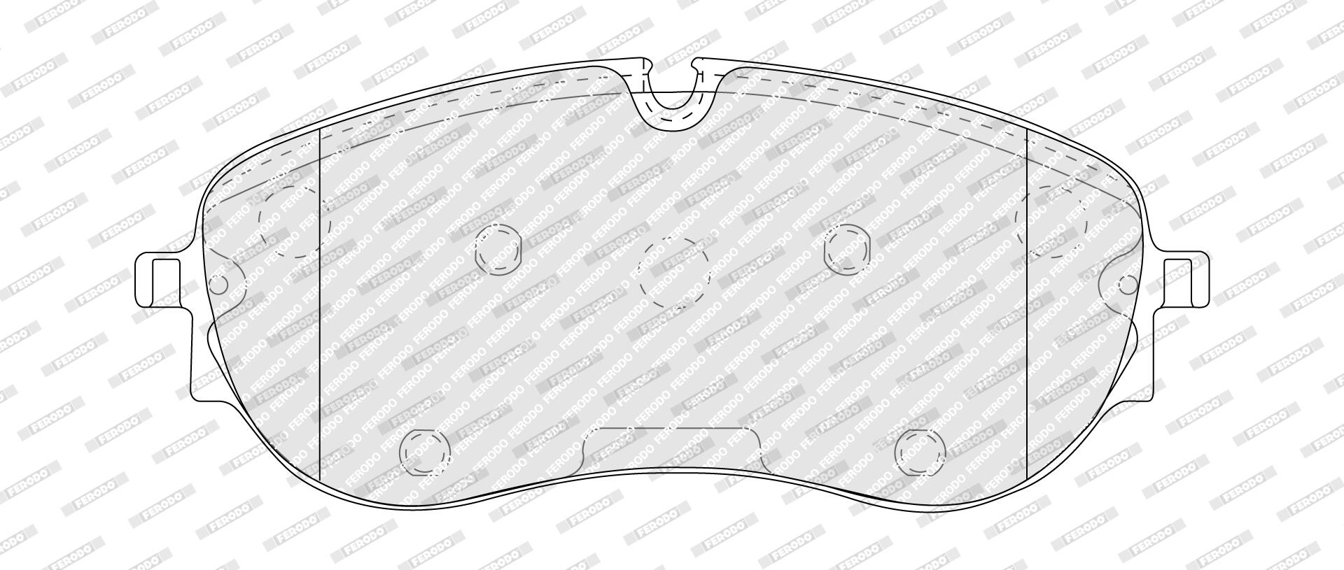 Ilustracja FDB5474 FERODO klocki hamulcowe