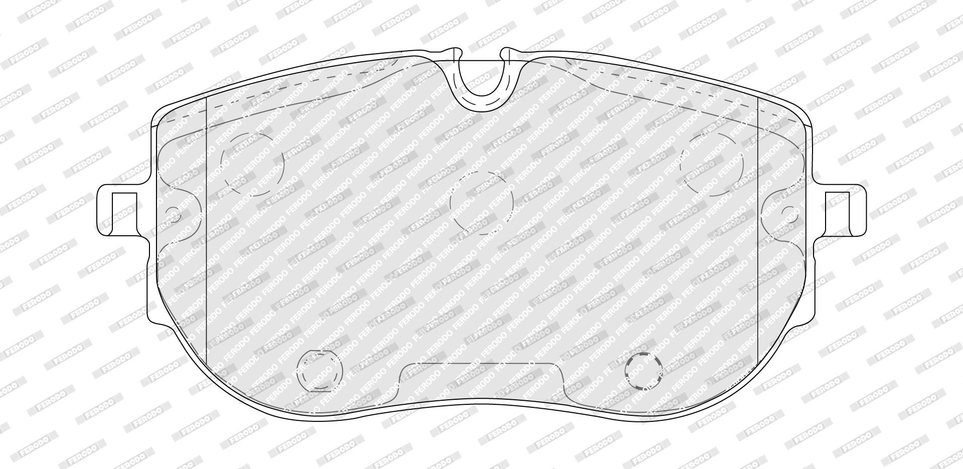 Ilustracja FDB5475 FERODO klocki hamulcowe