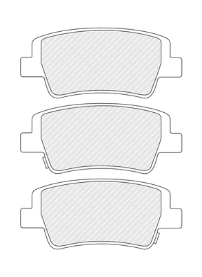 Ilustracja FDB5509 FERODO klocki hamulcowe