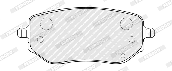 Ilustracja FDB5519 FERODO klocki hamulcowe