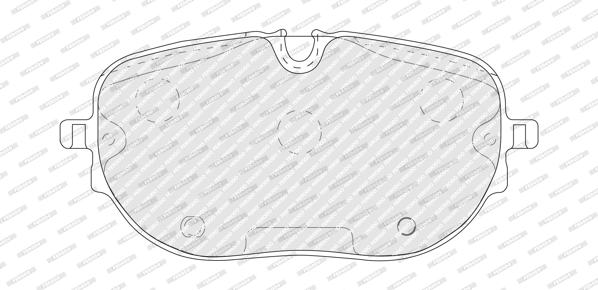 Ilustracja FDB5555 FERODO klocki hamulcowe