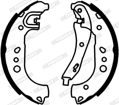 Ilustracja FSB4329 FERODO zestaw szczęk hamulcowych