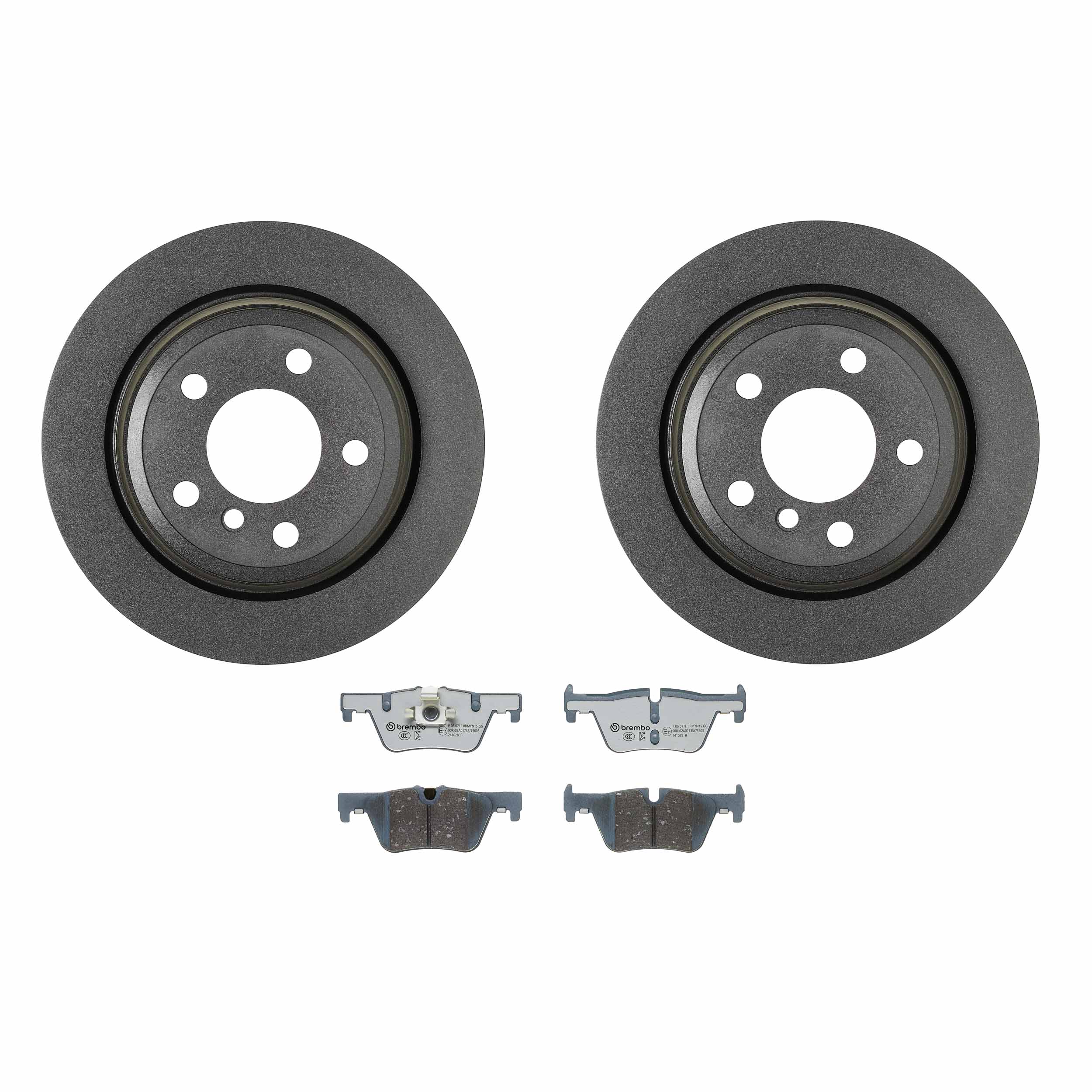 Ilustracja KT 08 061 BREMBO zestaw do hamulców, hamulce tarczowe