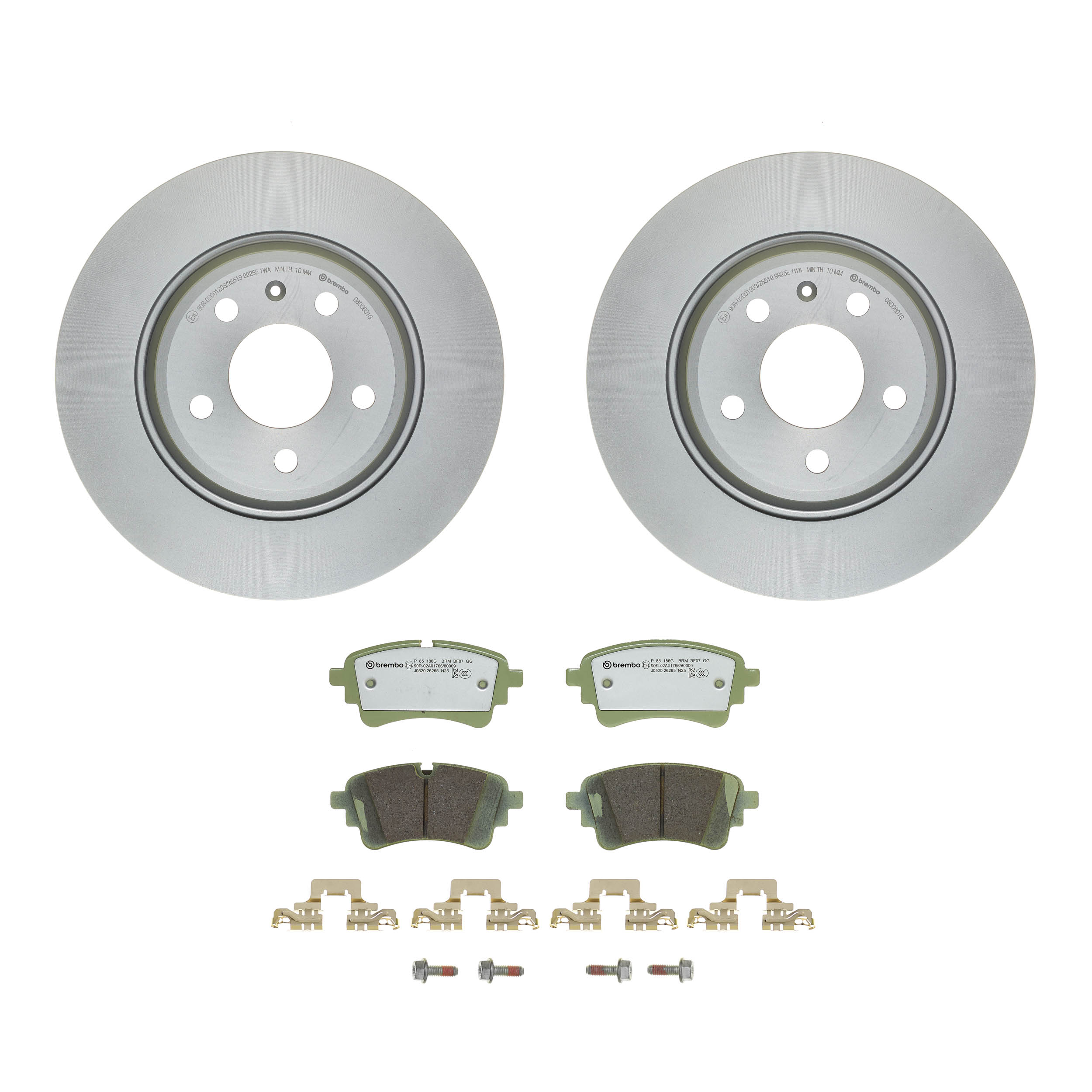 Ilustracja KT 10 064 BREMBO zestaw do hamulców, hamulce tarczowe