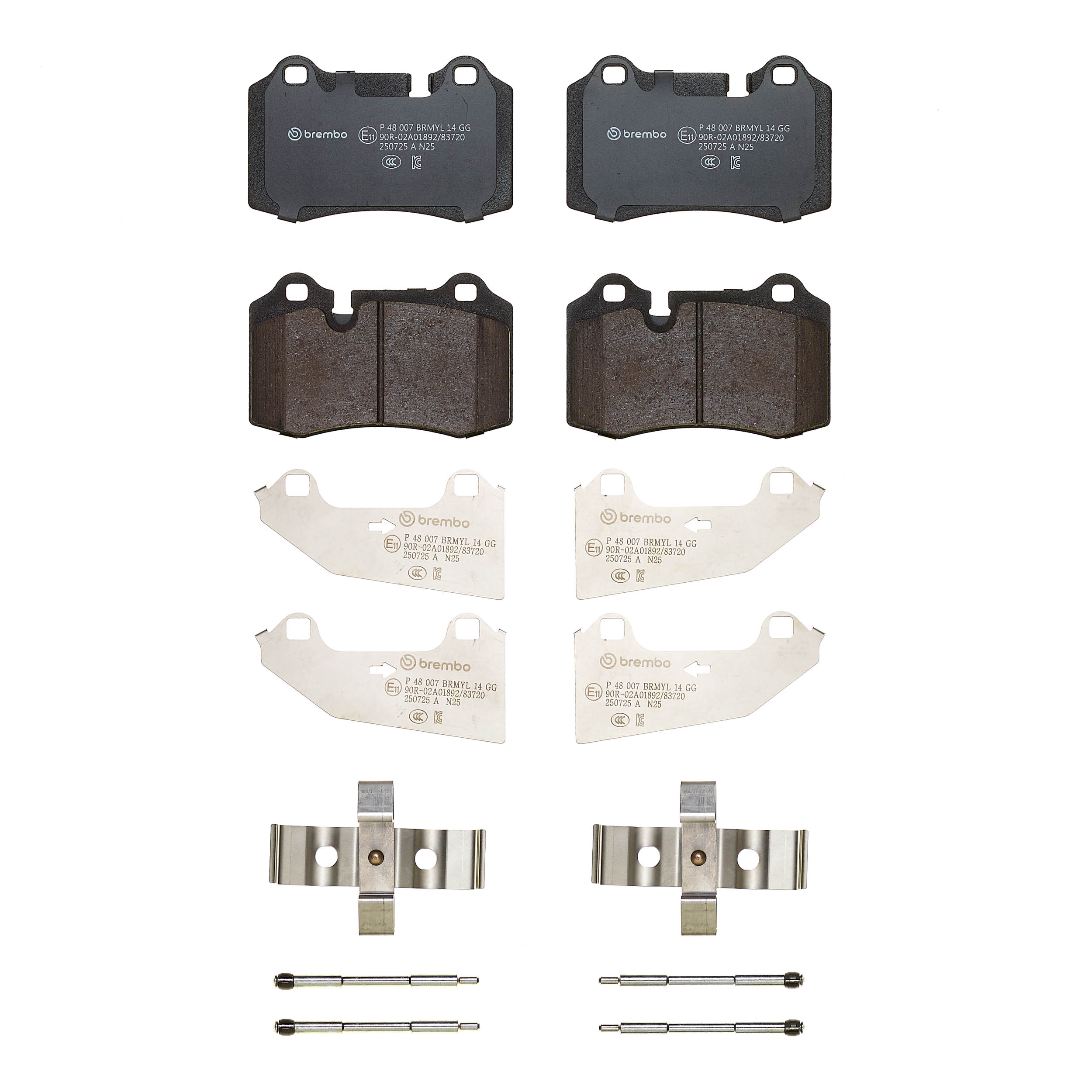 Ilustracja P 48 007 BREMBO klocki hamulcowe