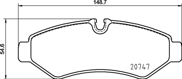 Ilustracja P 50 155G BREMBO klocki hamulcowe