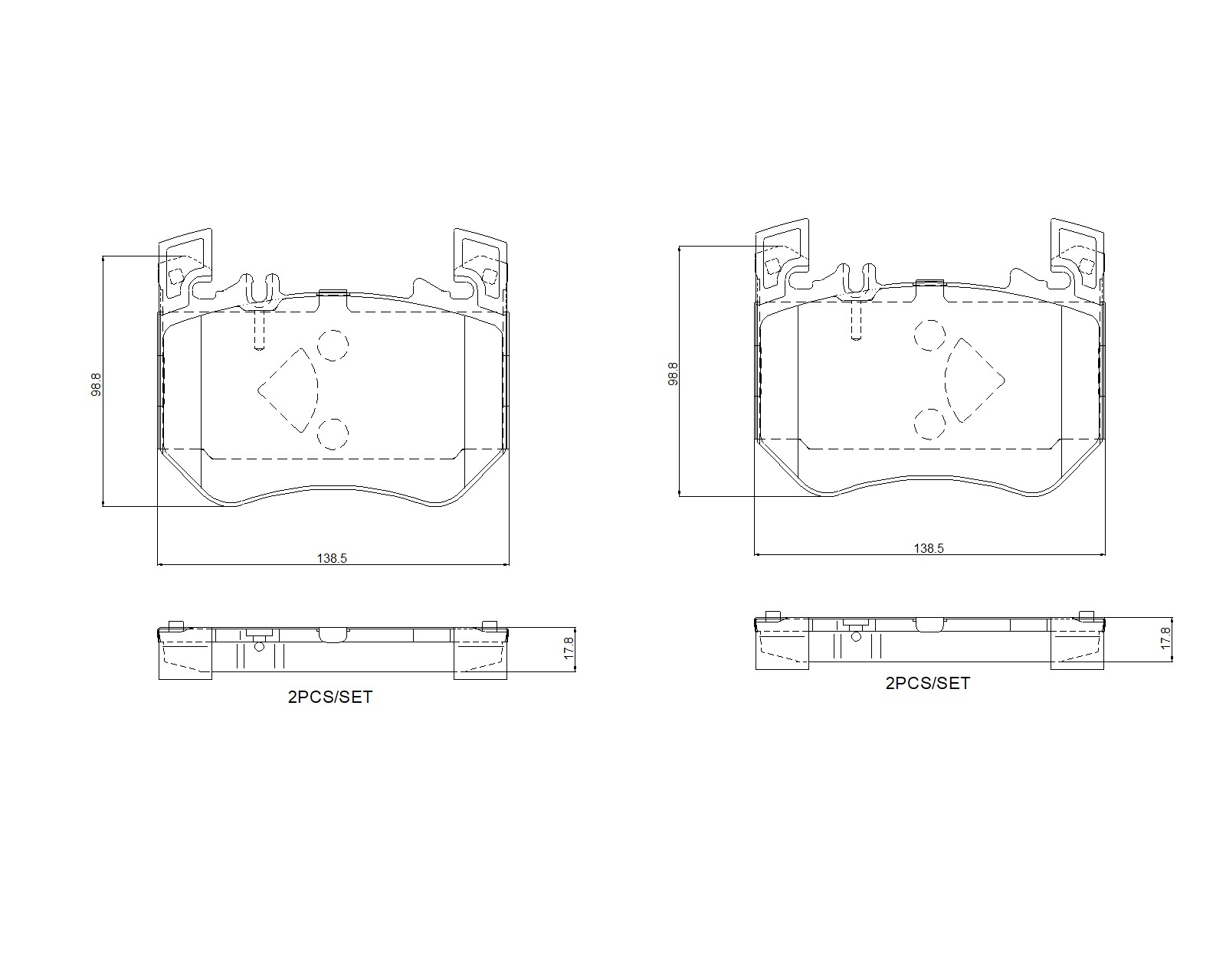 Ilustracja P 50 171 BREMBO klocki hamulcowe
