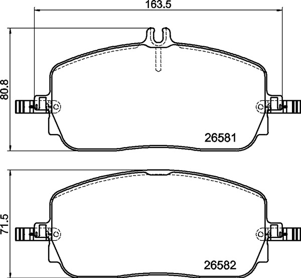 Ilustracja P 50 174 BREMBO klocki hamulcowe