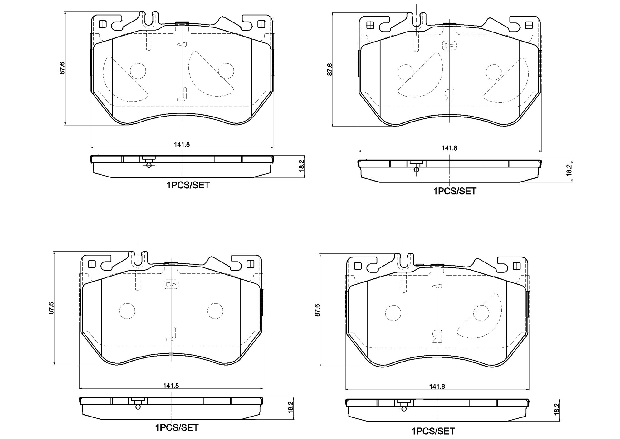 Ilustracja P 50 180 BREMBO klocki hamulcowe