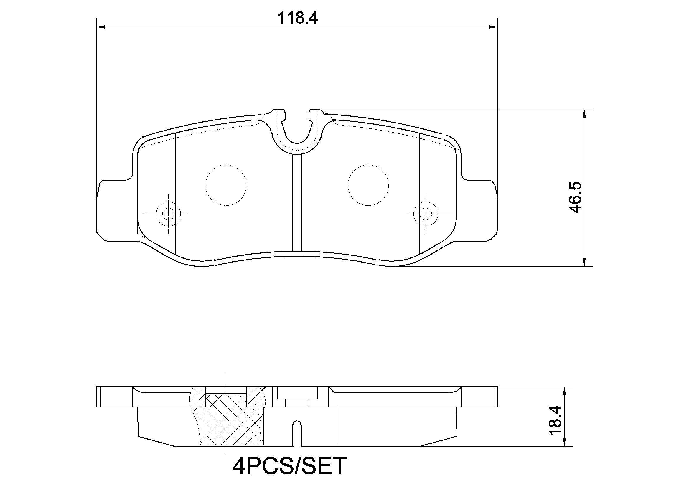 Ilustracja P 50 126G BREMBO klocki hamulcowe