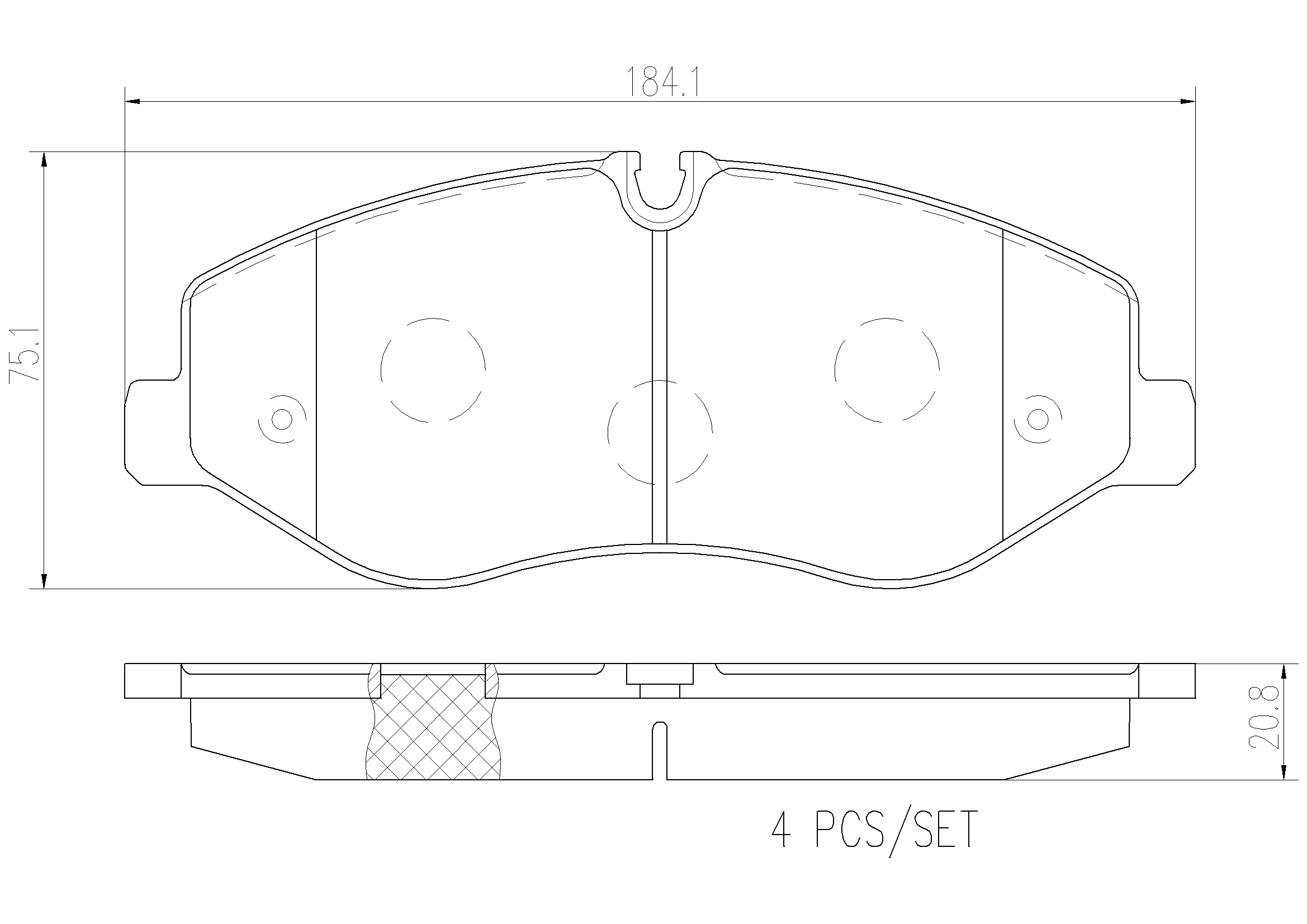 Ilustracja P 50 129G BREMBO klocki hamulcowe