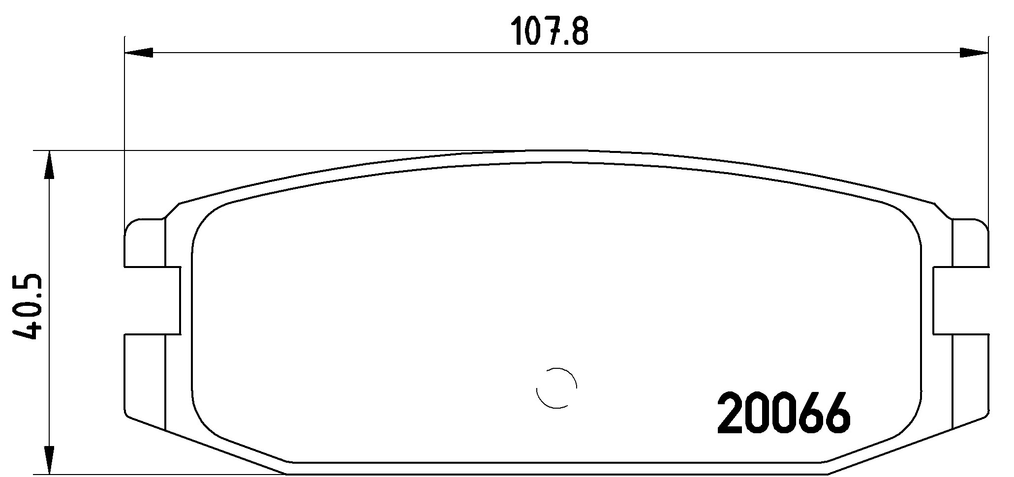 Ilustracja P 54 011 BREMBO klocki hamulcowe