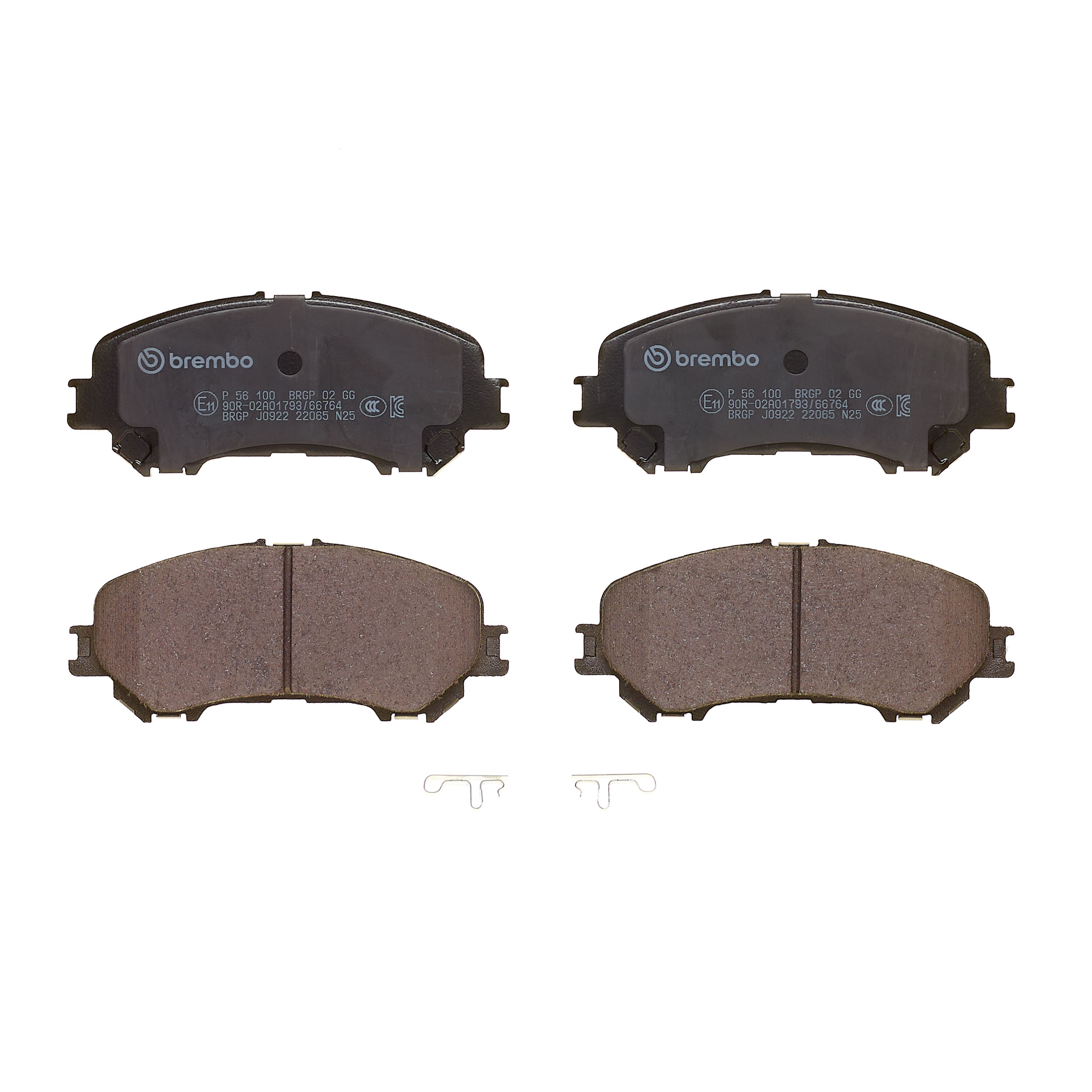 Ilustracja P 56 100 BREMBO klocki hamulcowe