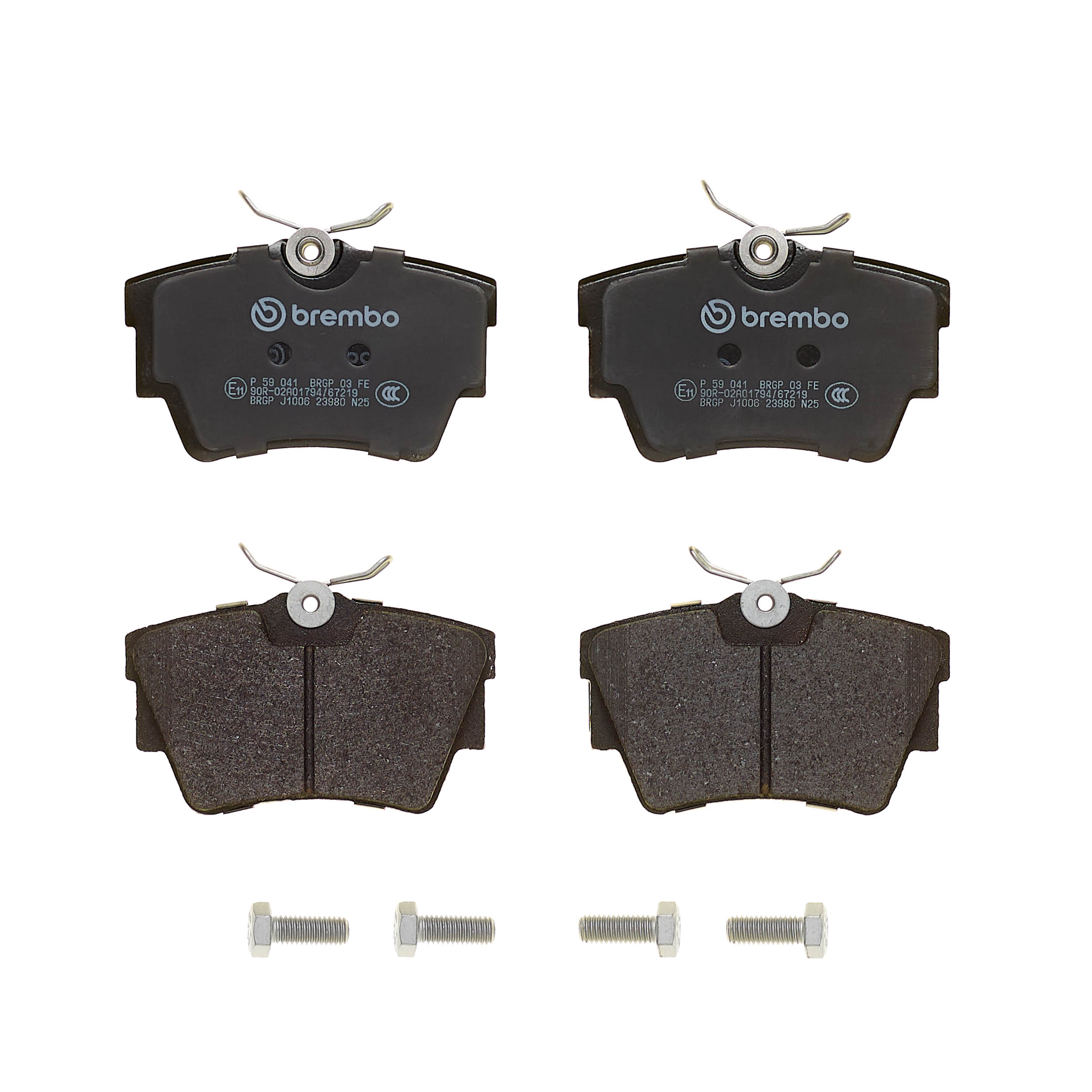 Ilustracja P 59 041 BREMBO klocki hamulcowe