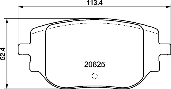 Ilustracja P 59 102 BREMBO klocki hamulcowe