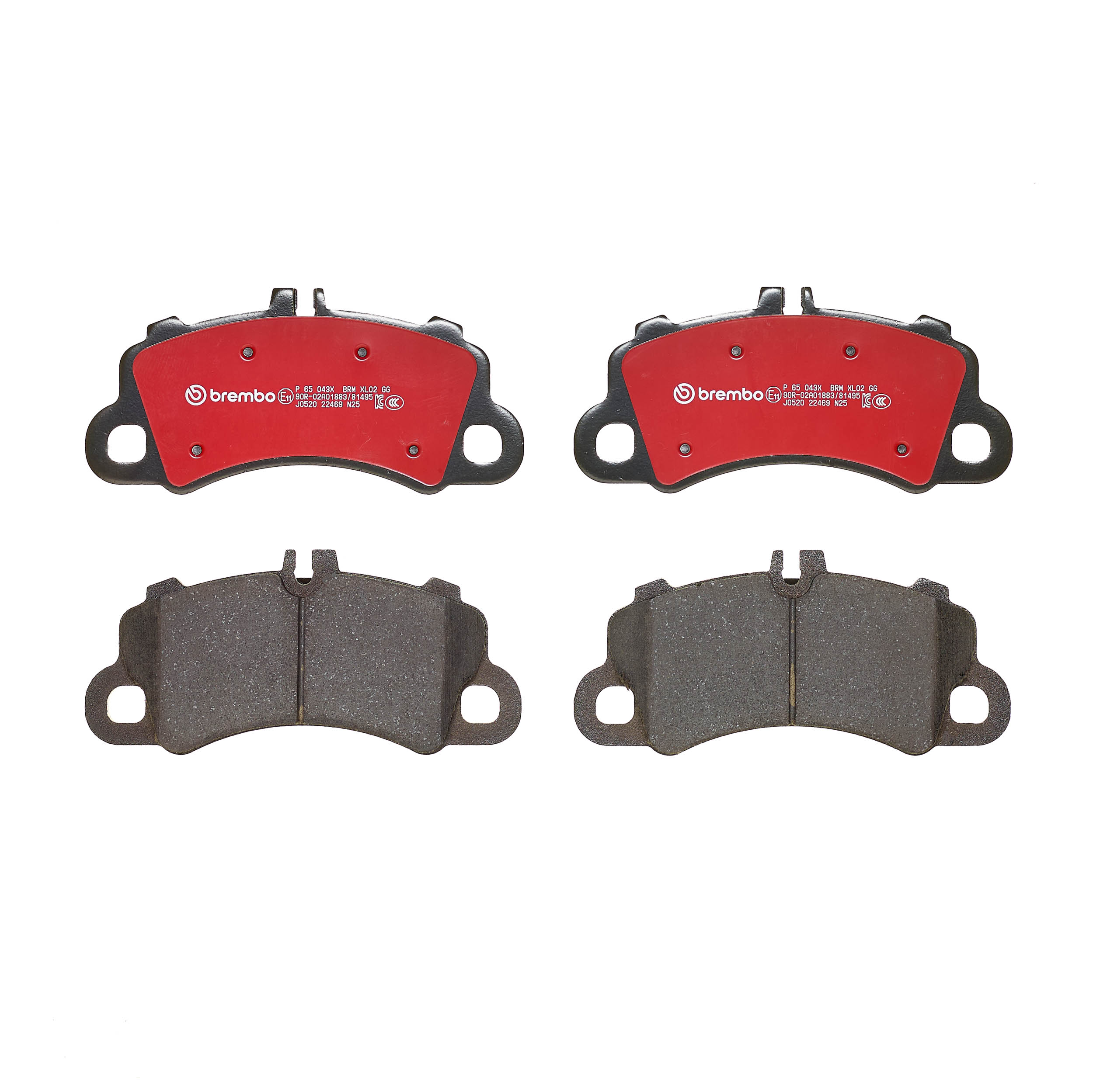 Ilustracja P 65 043X BREMBO klocki hamulcowe