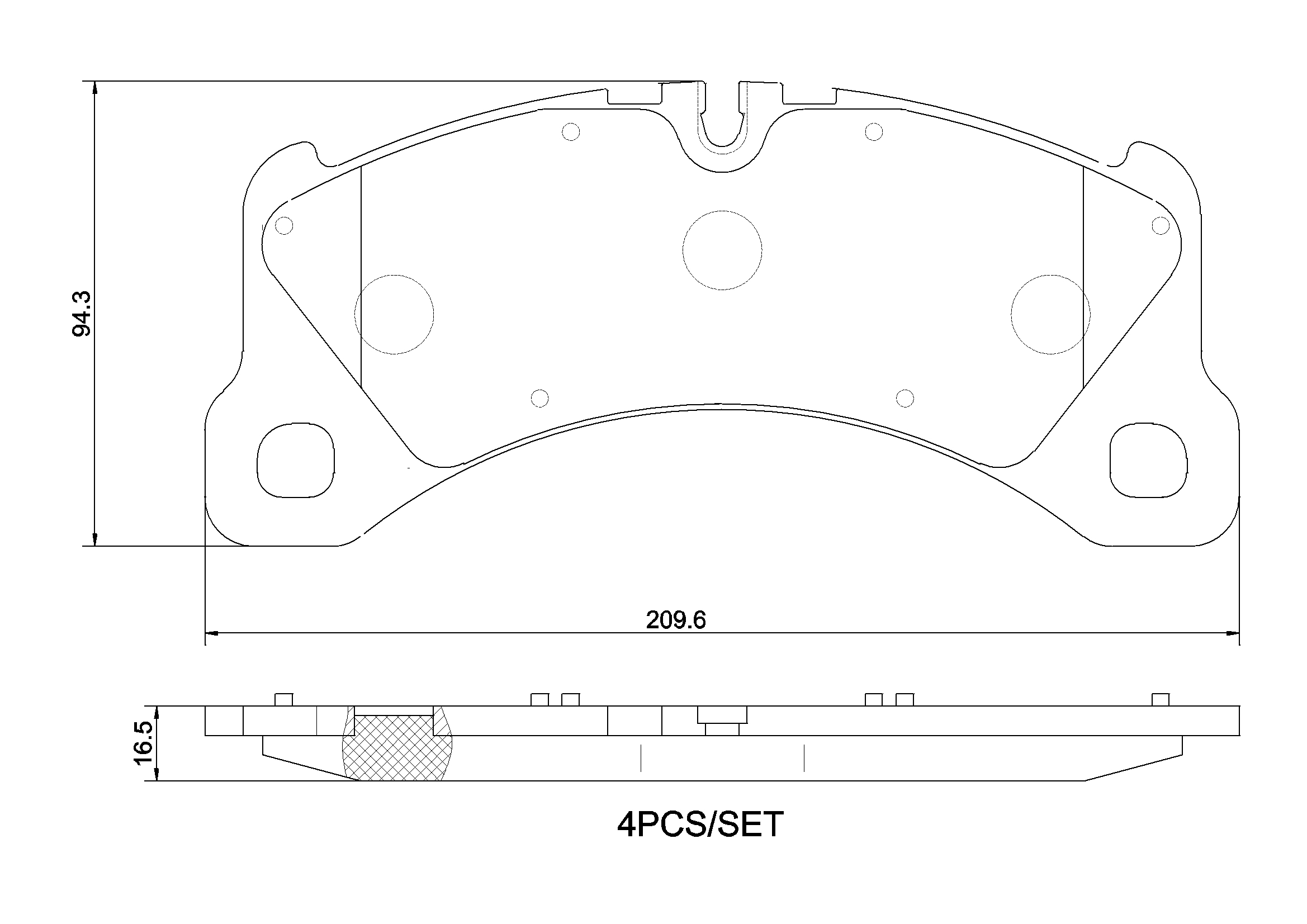 Ilustracja P 65 047 BREMBO klocki hamulcowe